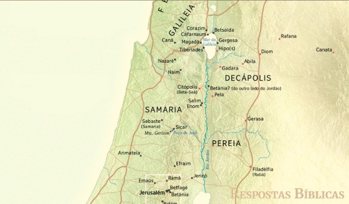 Mapa região Galiléia