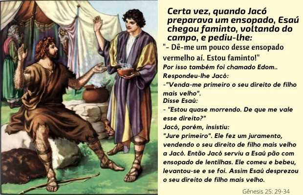 Genesis 25:29-34