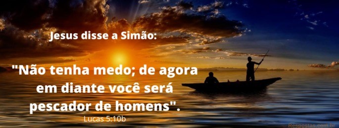 luz do sol e barco no mar - Versículo Lucas 5:10b ' Não temas, de agora em diante serás pescador de homens'