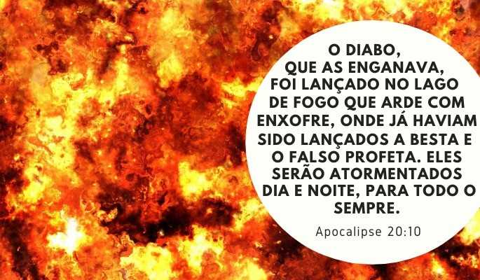 apocalipse 20:10 destino de satanás