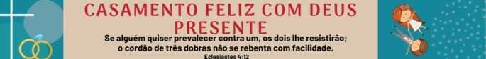 Border propósito do casamento. Eclesiastes 4:12 - Casamento feliz com Deus presente